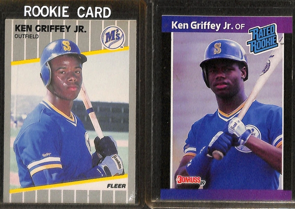 Lot Of 8 Ken Griffey Jr Rookie Cards w. 1989 Upper Deck