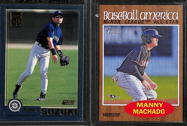 Lot Of 300+ Baseball Rookie Cards w. Ichiro & Machado