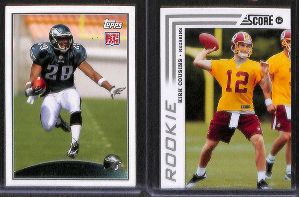 Lot Of 300+ Football Rookie Cards w. Carr & Luck