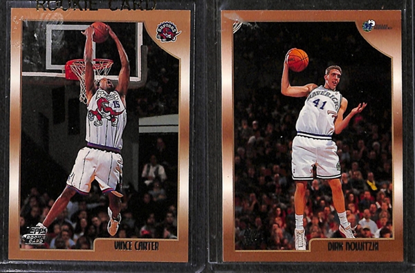 Lot of 250 Basketball Rookie Cards 1993-2003 w. Iverson & Duncan
