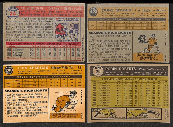 Assortment of 600 1957-1961 Baseball Cards w. Mazeroski RC