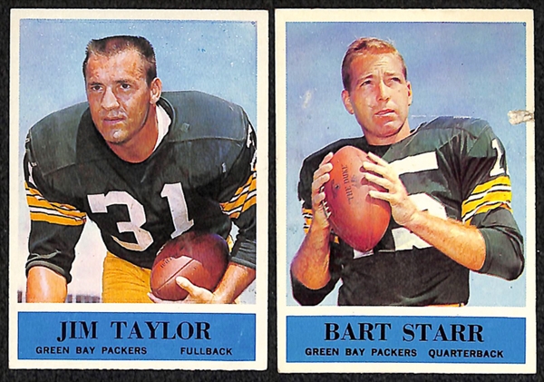 Lot of 200+ 1964-1969 Football Cards w. Y.A. Tittle