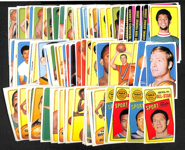 1970-1971 Topps Basketball Partial First Series Set w. Lew Alcindor