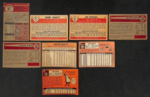 Lot of 3,200+  1952-1979 Topps Baseball Cards in Good to Very Good Condition