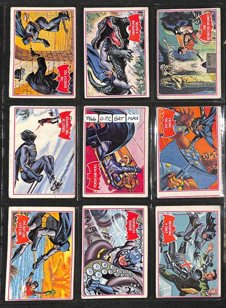 1966 O-Pee-Chee Batman (Red Bat) Complete Set of 44 Cards
