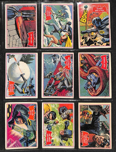 1966 O-Pee-Chee Batman (Red Bat) Complete Set of 44 Cards