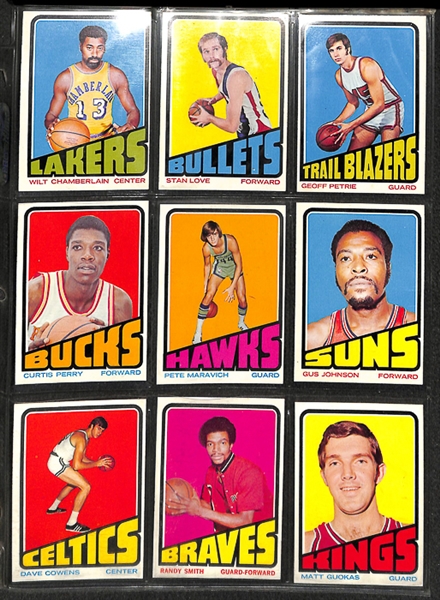1972-73 Topps Basketball Complete Set with Dr. J's Rookie Card