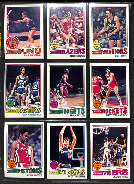 Lot of 2 Topps Basketball Complete Sets - 1977-78 & 1978-79
