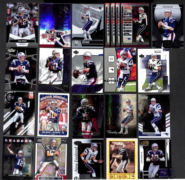 Lot Of 400+ Assorted Tom Brady Base & Insert Cards
