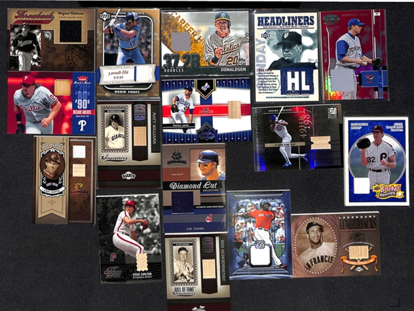 Lot Of 225+ Assorted Baseball Relic cards w. Donaldson/Yount/Cabrera