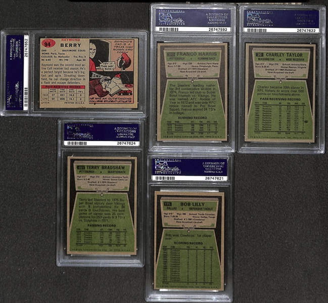 Lot Of 13 Graded Football Cards w. 1957 Raymond Berry PSA 4