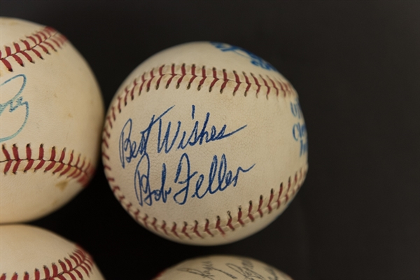 Lot Of 3 Signed Baseballs w. Johnny Bench - JSA