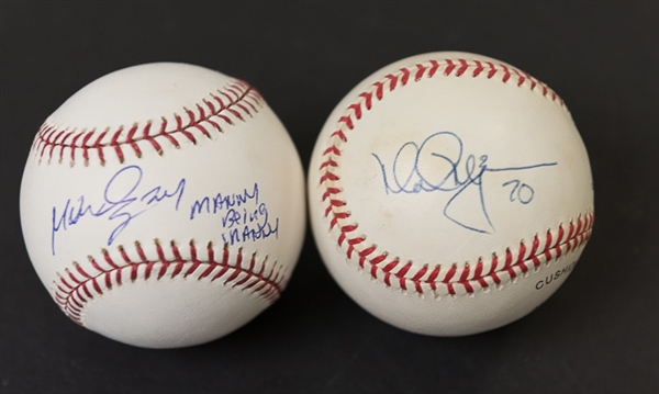 Manny Ramirez & Mark McGwire Signed Baseballs