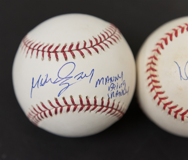 Manny Ramirez & Mark McGwire Signed Baseballs