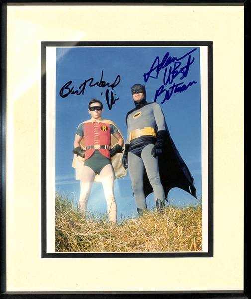Adam West & Burt Ward Signed & Framed Photo (Batman & Robin)
