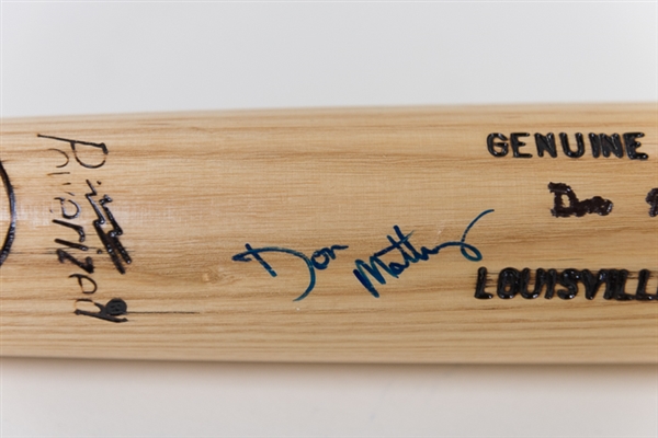 Don Mattingly Signed Game Model Baseball Bat