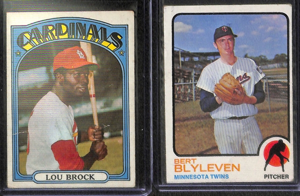 Lot of 1500+ Assorted 1970-1977 Topps Baseball Cards w. 1971 Hank Aaron & 1971 Roberto Clemente