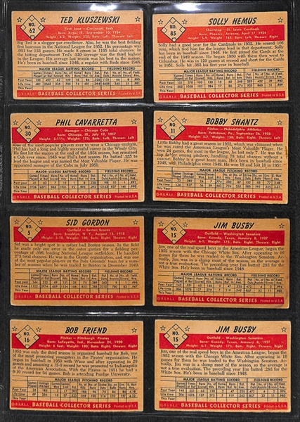 Lot of 32 - 1953 Bowman Baseball Cards w. Eddie Joost