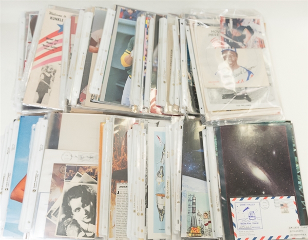 Lot of Sports, Space, Political, & Entertainment Non-Autographed Ephemera, Advertisement Pieces, First Day Covers & More From 1960s-1980s
