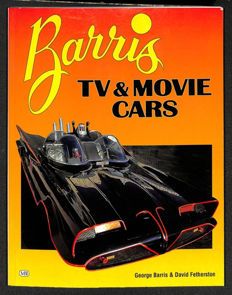 George Barris TV & Movie Cars Autographed Book (Personalized) and Signed Business Card