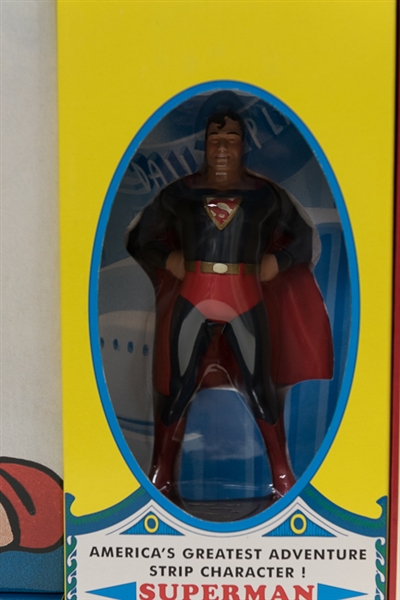Superman Masterpiece Edition (1999) & The Bat Man Masterpiece Edition (2000) - Action Figure & Comic Book Kits