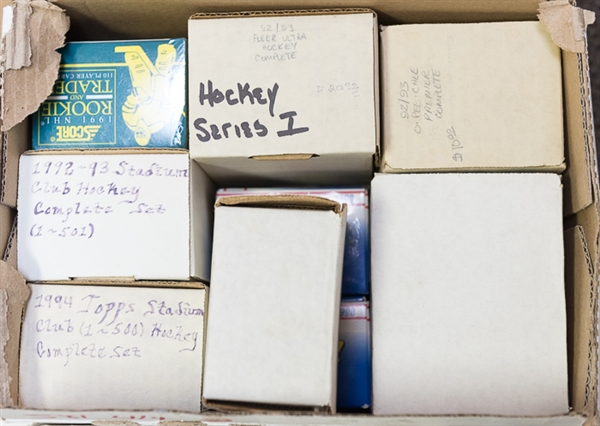 Huge Lot Of Basketball & Hockey Card Sets w. 1993-94 Topps