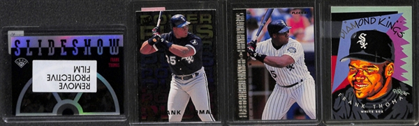 Lot Of 145 Assorted Frank Thomas Cards w. Relics & Rookies