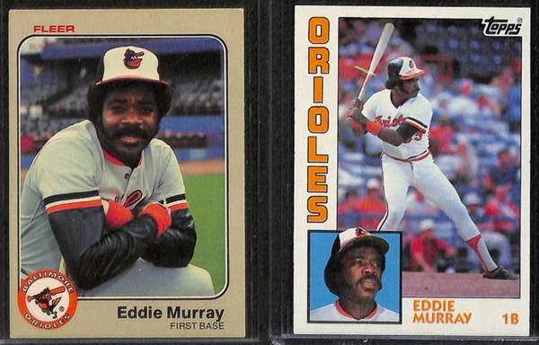 Lot Of 60 Assorted Eddie Murray Cards w. 3 Rookies