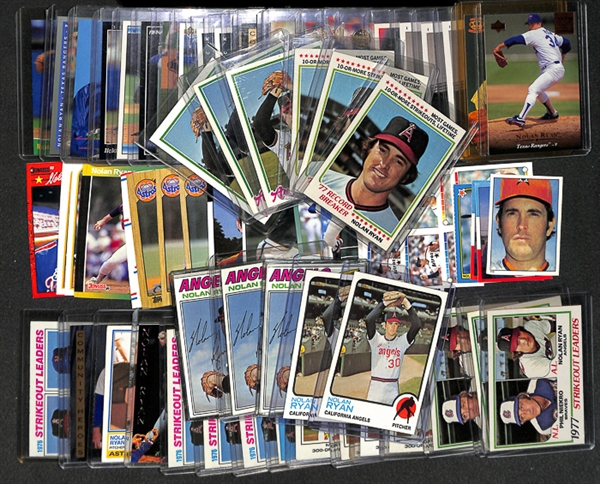 Lot Of 70 Assorted Nolan Ryan Cards w. 1973 Topps