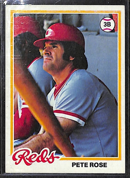 Lot Of 100+ Assorted Pete Rose Cards w. 1977 Topps