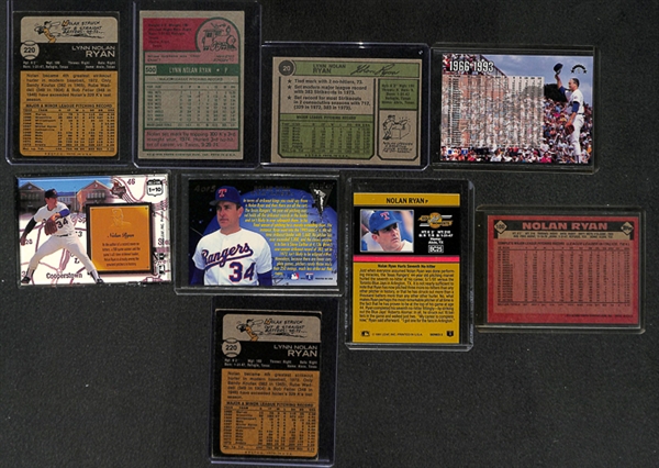 Lot Of 130 Assorted Nolan Ryan Cards w. 1973 Topps