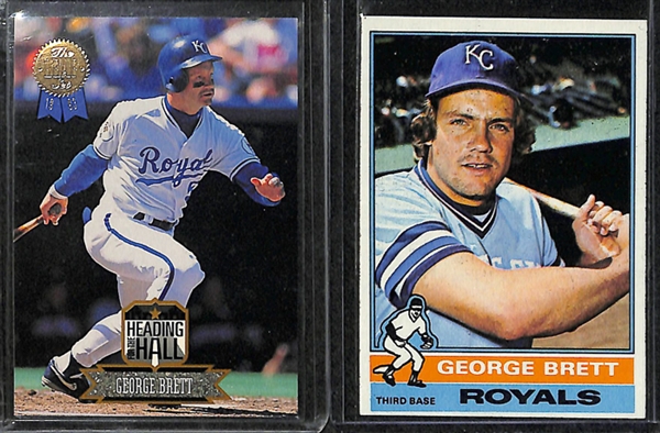 Lot Of 100 Assorted George Brett Cards w. 1975 Topps Rookie