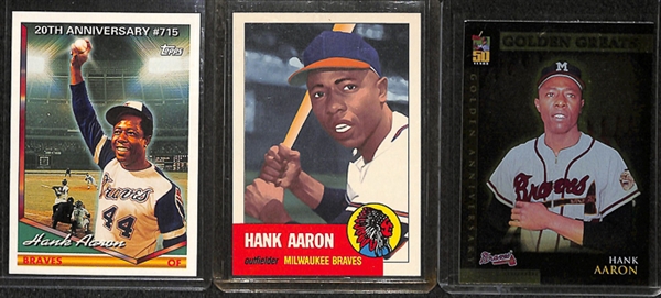 Lot Of 20 Assorted Hank Aaron Cards w. 1969 Topps