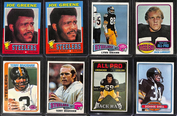 1970s-1980s Steelers Star & Rookie Cards w. 2 Joe Green Rookies