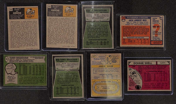 1970s-1980s Steelers Star & Rookie Cards w. 2 Joe Green Rookies
