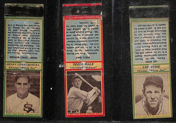 Lot of 15 - 1936 Diamond Matchbooks w. Curt Davis