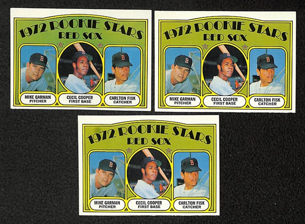 Lot of 2500+ 1972 Topps Baseball Cards in Vending Boxes Fisk Rookie Card x3