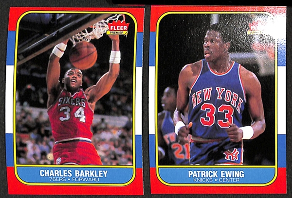 Lot of 19 1986 Fleer Basketball Cards w. Charles Barkley Rookie Card