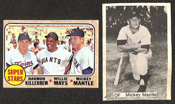 Lot of 8 Mickey Mantle inc. 1969 Topps, (2) 1969 Amoco Gas Street, and more 
