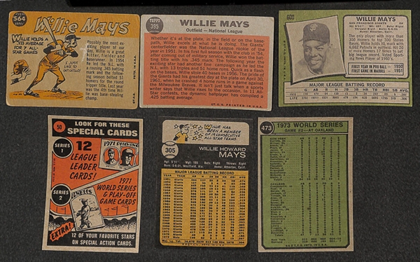Lot of 28 Willie Mays Topps Cards from 1960 to 1974