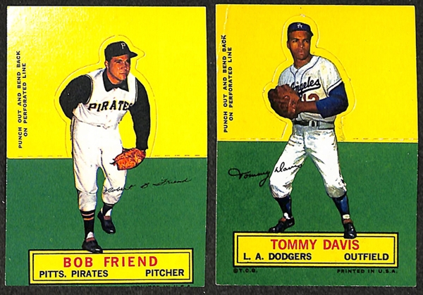 Lot of 27 1964 Topps Stand Ups Baseball Cards w. Tommy Davis x2