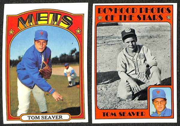Lot of 42 - Tom Seaver Topps Baseball Cards from 1968-1978