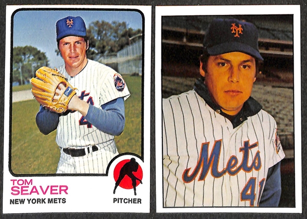 Lot of 48 Tom Seaver Topps & SSPC Baseball Cards from 1971-1975