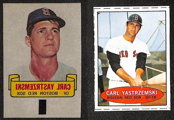 Lot of 25 Carl Yastrzemski Baseball Cards w. 3 - 1971 Bazooka