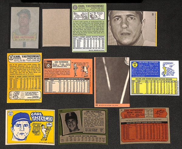 Lot of 25 Carl Yastrzemski Baseball Cards w. 3 - 1971 Bazooka