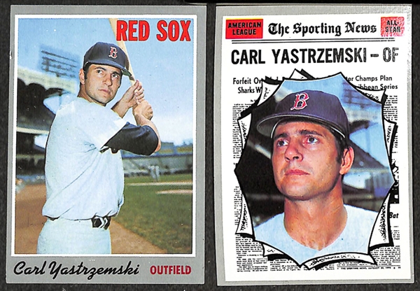 Lot of 61 Carl Yastrzemski Topps Baseball Cards from 1970-1979