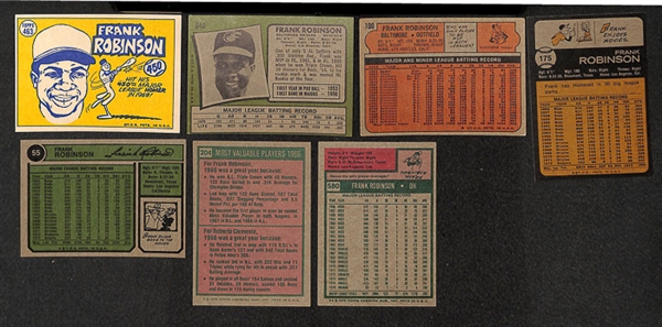 Lot of 63 Frank Robinson Topps Baseball Cards from 1970-1975