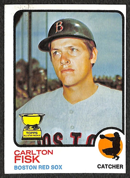 Lot of 21 Carlton Fisk 1972 Topps Rookie Cards & 14 1973 Second Year Baseball Cards