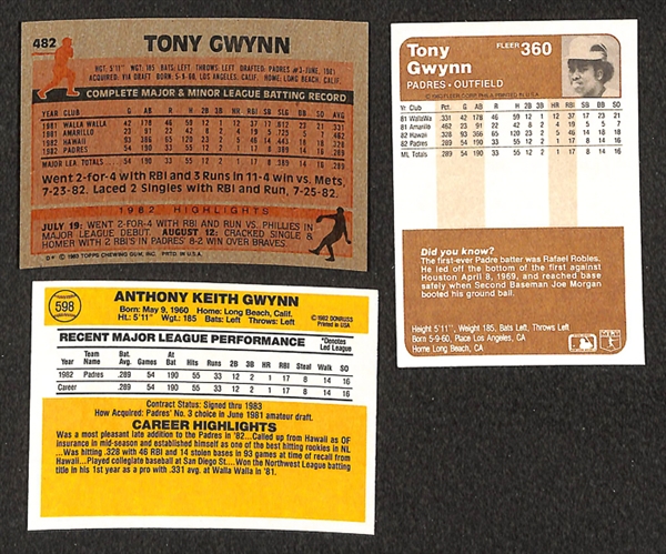 Lot of 20 - 1983 Ryne Sandberg Rookie Cards - Topps/Donruss/Fleer