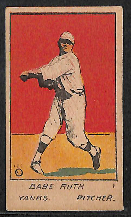 Lot Detail 1920 W516 1 Babe Ruth Card 1 Strip Card Psa Authentic